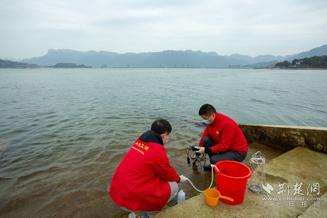 3月1日，湖北省宜昌市秭归县环境监测部门对长江三峡工程大坝坝前水质进行取样监测。魏启扬 摄 (2)_副本.jpg.jpg