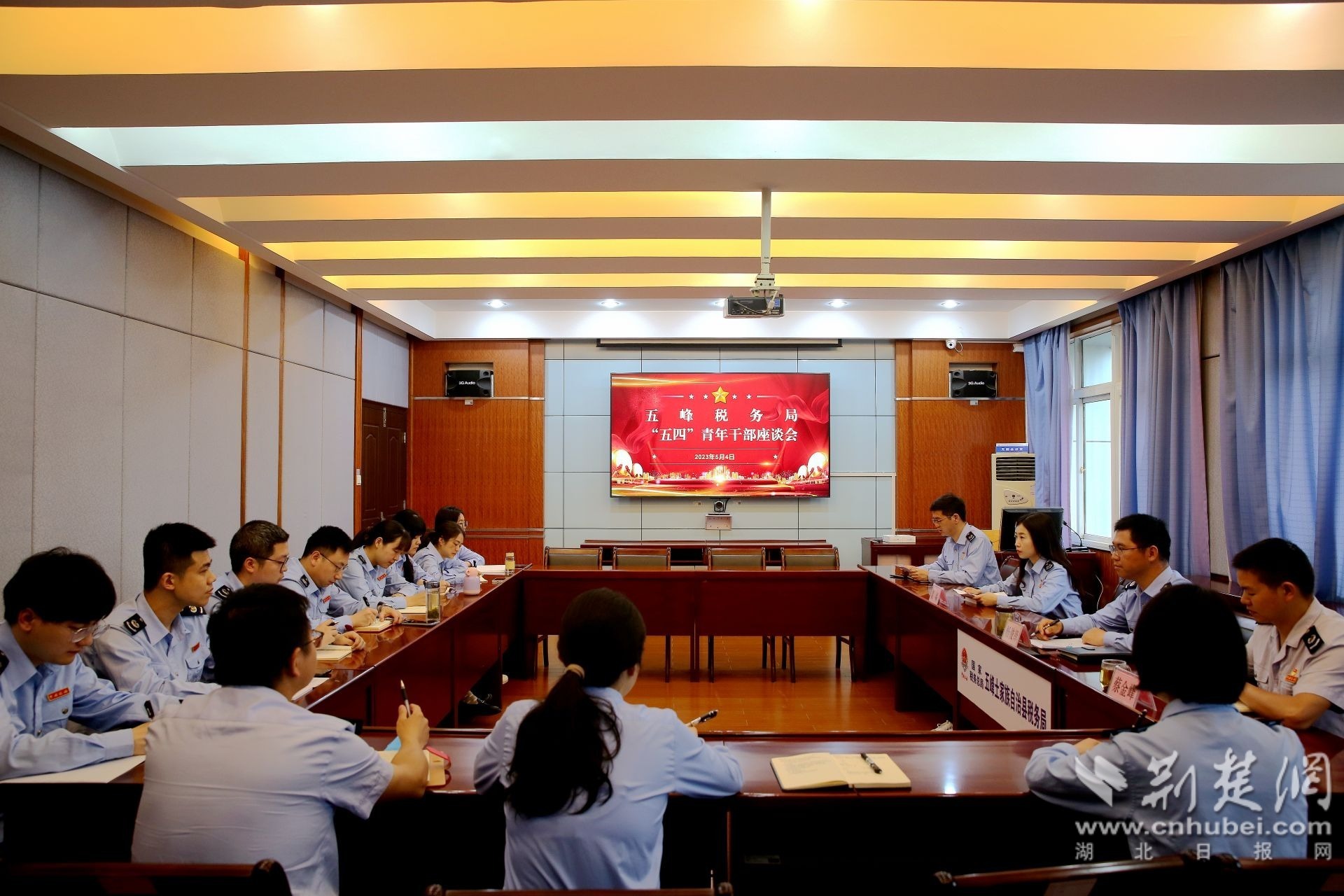 五峰税务局召开“似火青春·当‘燃’有我”青年干部座谈会.JPG.JPG