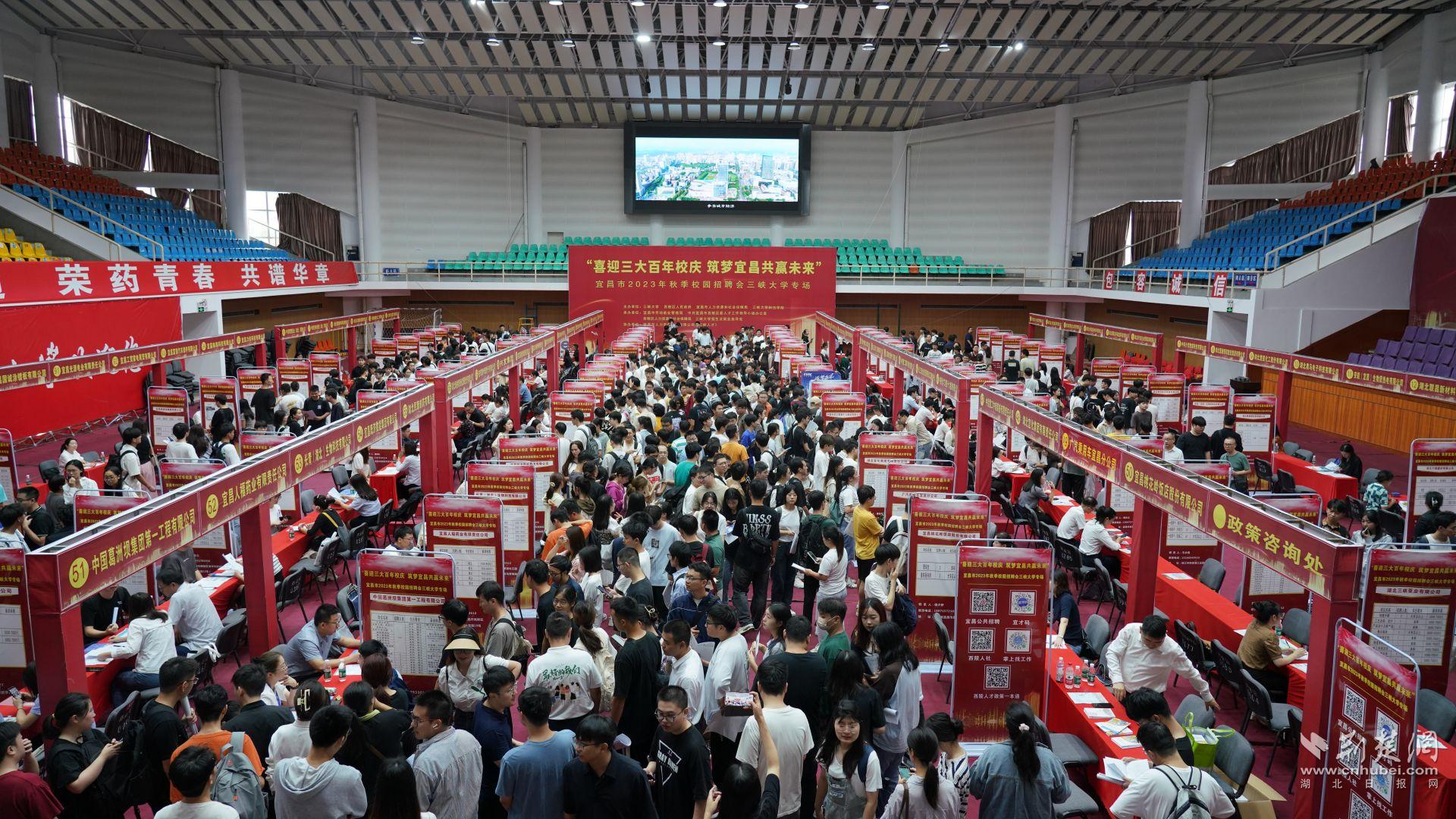 招聘会现场人头攒动。唐姝亚 摄.JPG.JPG