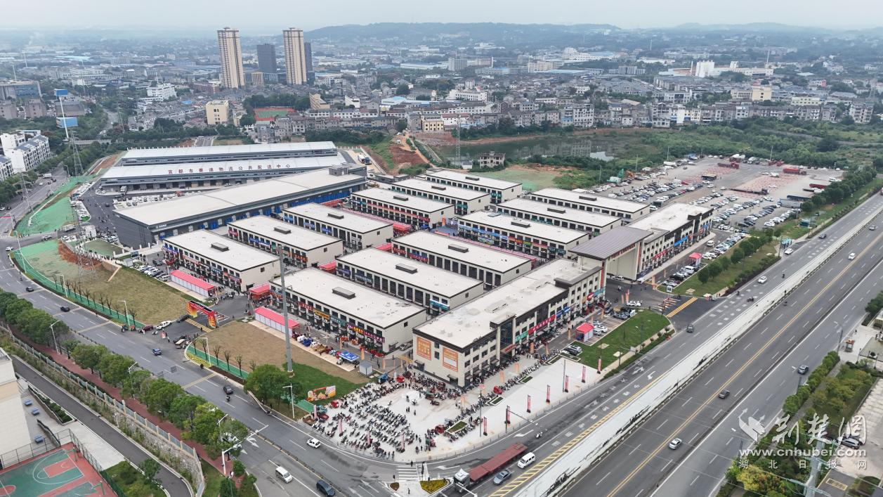 中国的供应和市场营销和Yidu物流公园已经大规模