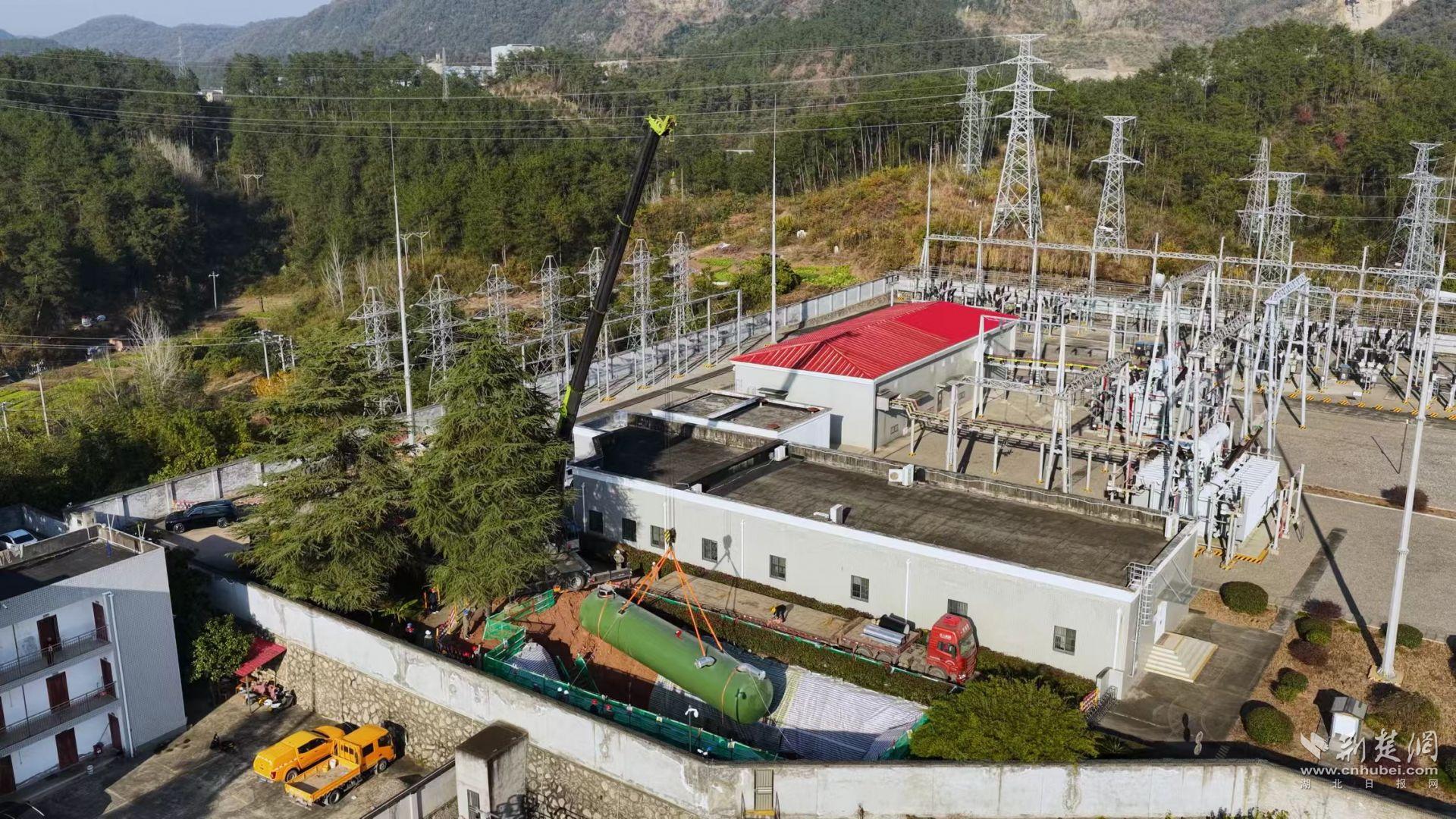 湖北电网主动将已竣工的事故油箱应用于葛南2